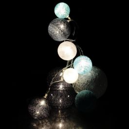 Home Deco Factory Guirnalda Luz 10 Led Azul/Gris Decoración Hogar