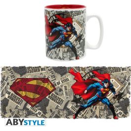 Abystyle Taza DC Comics Superman 460 ml King Size Cerámica Apta Microondas y Lavavajillas con Caja Regalo