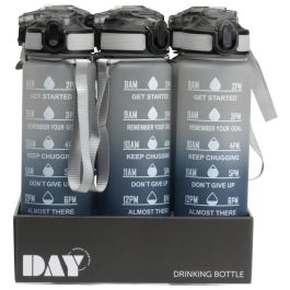 Day Botella Motivacional 900 ml con Marcador de Tiempo y Pajita Integrada