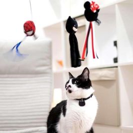 Cerdá Varita para Gato Minnie Negra, dimensiones 3 x 7 x 46 cm