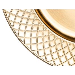 Portavelas Rombos Dorado 33 cm Giftdecor - Oro, Plástico PP (24 Unidades) Portavelas Rombos Dorado 33 cm Giftdecor - Oro, Plástico PP (24 Unidades)