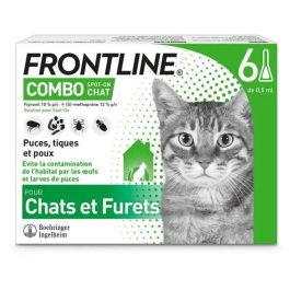 Frontline Combo Antiparasitario para Gatos y Hurones - 6 Pipetas Precio: 49.50000011. SKU: S7140529