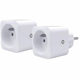 Konyks KON3770024338508 Lote de 2 enchufes con conexión Wi-Fi + BT Priska FR Dual Pack 16 A con medidor de consumo