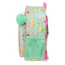 Mochila Escolar Disney Princess Bloom Rosa Aguamarina 26 x 34 x 11 cm