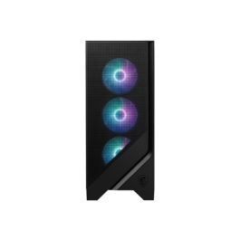 MSI MAG FORGE 320R AIRFLOW Carcasa de Ordenador Micro Torre Negra, Transparente con Iluminación LED RGB
