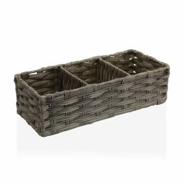 Cesta Versa Gris 3 Compartimentos Polietileno (15,2 x 10,2 x 35,6 cm) Precio: 11.49999972. SKU: S3407611