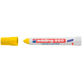 Edding Marcador Permanente 950 Pasta Opaca Amarilla Punta Redonda 10 mm para Superficies Oxidadas