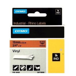 Dymo Rhino Cinta de Etiquetas Industrial Adhesiva, Negro Sobre Naranja 19 mm x 5.5M, Vinilo S0718500 Precio: 21.49999995. SKU: B12V6Q6MXZ