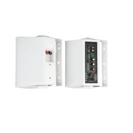 Vivolink VLSP65AW - Conjunto de altavoces estéreo activos profesionales, 2x30W, 5.25", Blanco para salas de reuniones y conferencias