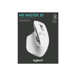 Logitech MX Master 3S Ratón Ergonómico Inalámbrico con Tecnología Quiet Clicks y Darkfield - Gris
