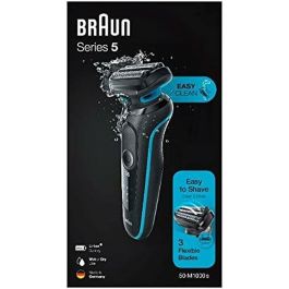 Braun 50-M1000s Máquina de Afeitar Láminas Series 5 Wet&Dry, Lavable, Batería Litio 50 min, Negro/Azul