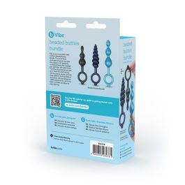 Plug Anal B-Vibe Azul 3 Piezas Plug Anal B-Vibe Azul 3 Piezas