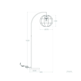 Lámpara de Suelo "Longquan" SKD-F1004 Lámpara de Pie Elegante para Hogar y Negocios
