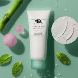 Origins Exfoliante Facial Cheeks and Balances Polishing Face Scrub con Bambú y Mineral de Sílice, 75 ml