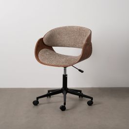 Silla de Oficina Marrón Negro Beige 59 x 64 x 88 cm Silla de Oficina Marrón Negro Beige 59 x 64 x 88 cm