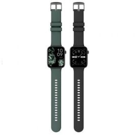 SPC 9650N Smartwatch Smartee Duo 2 Pantalla AMOLED 1,78" Llamadas Bluetooth Monitor Frecuencia Cardíaca Oxímetro +100 Deportes IP68 Correa Extra Negro