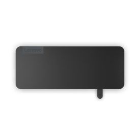 Lenovo USB-C Slim Travel Dock - Adaptador Portátil con Expansión de Puertos, Soporte para Pantallas de Alta Resolución y Carga Óptima
