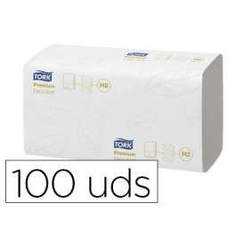 Tork Toalla Secamanos Xpress Extrasuave Engarzada 2 Capas Blanca 34x21,2 cm Paquete 100 Unidades Ecolabel Precio: 6.59000001. SKU: B17NV4JTJH