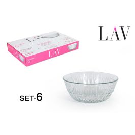 Lav Set de 6 Bols, 12.5 cm de Diámetro, 345 ml de Capacidad, Colección Alinda (8 Cajas) Precio: 41.50000041. SKU: S2203815