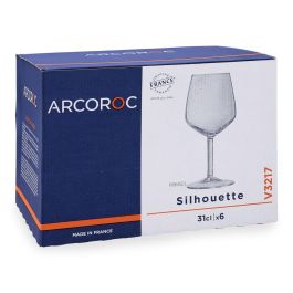 Arcoroc Copas Vidrio Silhouette 31 cL - Set de 6 Unidades Fabricadas en Francia