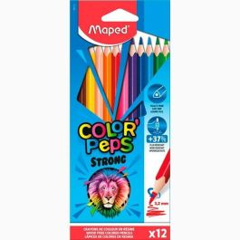 Lápices de colores Maped Color' Peps Strong Multicolor 12 Piezas (12 Unidades) Lápices de colores Maped Color' Peps Strong Multicolor 12 Piezas (12 Unidades)