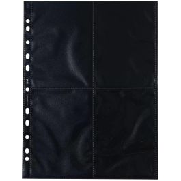HERMA Fotosichthüllen 100 x 150 mm verticales negras, 10 fundas