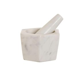 Mortero Urban DKD Home Decor Blanco 12.5 x 8 x 12.5 cm