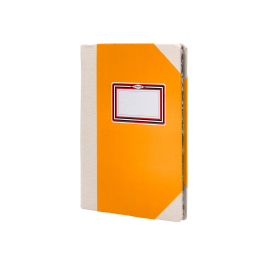 Fernandes Libro Cartone Cosido Din A6+ Liso 50 Hojas 100 Gr Naranja