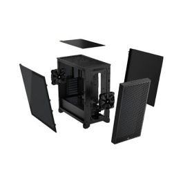 Corsair CC-9011251-WW 3000D Torre Media ATX, Panel de Vidrio Templado Negro con Iluminación RGB Multicolor, para Juegos y Montaje de PC
