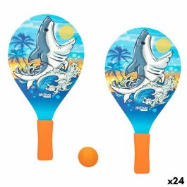Palas de Playa con Pelota Aktive Tiburón 19,5 x 38 cm (24 Unidades) Precio: 64.99000024. SKU: B13JEGBFCX