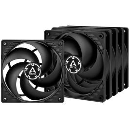 ARCTIC P12 Max-120mm Ventilador PWM regulated para carcasa de ordenador, 5-Pack, 12cm, Negro, 1800 RPM