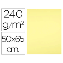 Liderpapel Cartulina 50x65 cm 240g/m2 Amarillo Medio Paquete de 25 Hojas Precio: 12.50000059. SKU: B15FHG97BP