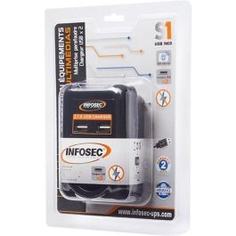 INFOSEC Protector contra sobretensiones S1 USB NEO - 1 conector FR + 2 puertos USB INFOSEC Protector contra sobretensiones S1 USB NEO - 1 conector FR + 2 puertos USB