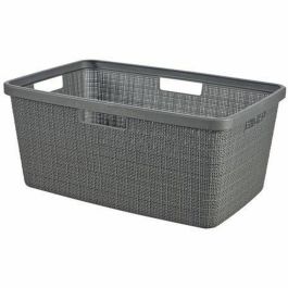 Curver CUR3253928091026 Cesta para la Ropa Sucia Yute 46 L Gris
