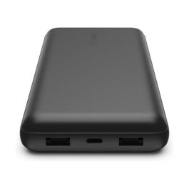 Belkin Cargador Power Bank Qi 20000 mAh Negro, Carga 3 Dispositivos USB-C y USB-A, 15W