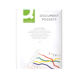 Q-connect Funda Autoadhesiva Cristal Din A4 (210 x 297 mm) 120 micras Pack 5 Unidades