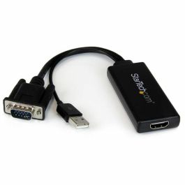 Adaptador HDMI a VGA Startech VGA2HDU Negro