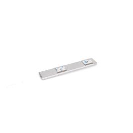 Emuca Aplique LED recargable por USB Kaus con sensor de movimiento, L240mm, Plástico y Aluminio, Anodizado mate