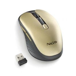 NGS EVORUSTGOLD Ratón Inalámbrico 2.4GHz RF Recargable 50h Teclas Silenciosas Ajustable 1600 DPI 5 Botones Compacto Diestro Dorado NGS EVORUSTGOLD Ratón Inalámbrico 2.4GHz RF Recargable 50h Teclas Silenciosas Ajustable 1600 DPI 5 Botones Compacto Diestro Dorado