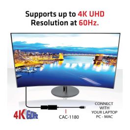Club3D Adaptador Mini DisplayPort a HDMI 2.0b HDR 4K60Hz Activo