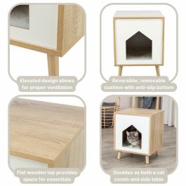 Trixie TRI4057589363121 Refugio Isa Aspecto madera 40x50x40 cm Marrón claro / Blanco