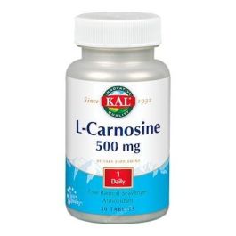 Kal L-Carnosine 500 mg, 30 comprimidos. Dipeptido de Beta-alanina y L-histidina para cerebro, corazón, piel y músculo. Apto veganos. Precio: 33.4999995. SKU: B1GXA9HNJV