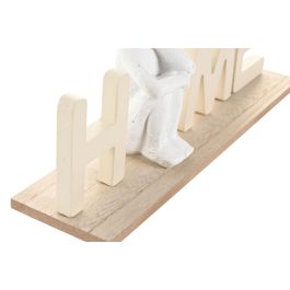 DKD Home Decor Decoración Scandi Crema y Blanco 8 x 12 x 30 cm (6 Unidades)