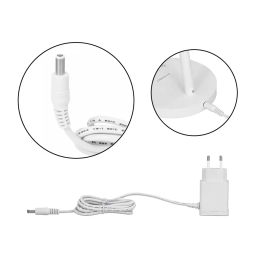 Q-connect Lámpara Escritorio LED 6W 360lm Táctil 3 Niveles Luz Nocturna Cabeza Orientable Blanco