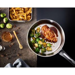 Sartén Tefal EMOTION 24CM Verde Plateado Acero Inoxidable 24 cm Ø 24 cm Ø 20 cm