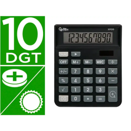 Liderpapel xf20 Calculadora Sobremesa 10 Dígitos Solar y Pilas Color Negro 127x105x24 mm Precio: 7.79000057. SKU: B16FKJTHFP