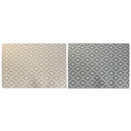 DKD Home Decor Alfombra Gris Beige 210 x 1 x 150 cm (4 Unidades) Precio: 48.75816. SKU: B1CL365PBQ
