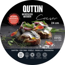 Quttin Sarten Acero Inoxidable 24 cm 0.7 mm Caesar (4 Unidades)