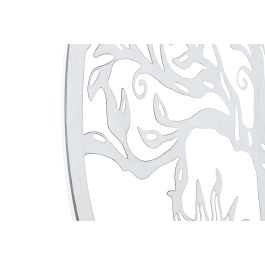 DKD Home Decor Decoración Pared Sol Luna Metal Negro Blanco 100 x 100 cm (2 Unidades)