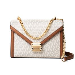 Bolso Bandolera Michael Kors Whitney Beige 24 x 18 x 8 cm Bolso Bandolera Michael Kors Whitney Beige 24 x 18 x 8 cm